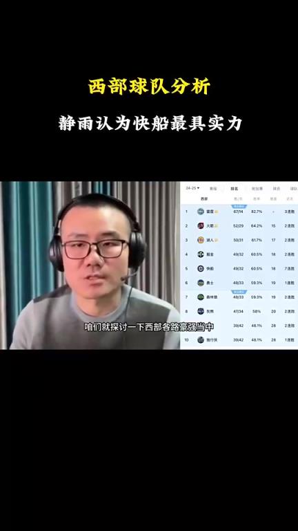 徐靜雨分析西部戰(zhàn)力：雷霆火箭湖人勇士都有短板，快船看上去最完美戰(zhàn)力最強(qiáng)